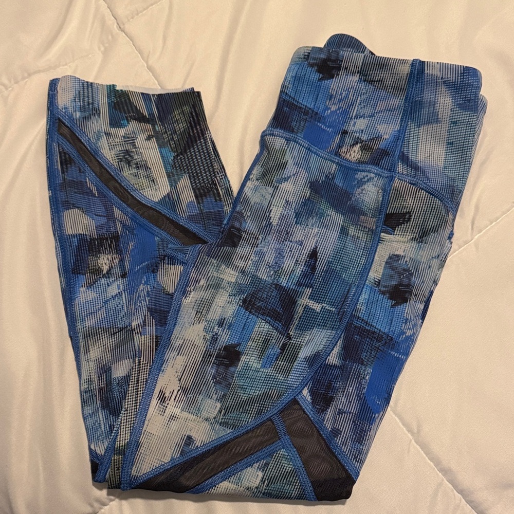 lululemon athletica Blue Patterned Leggings